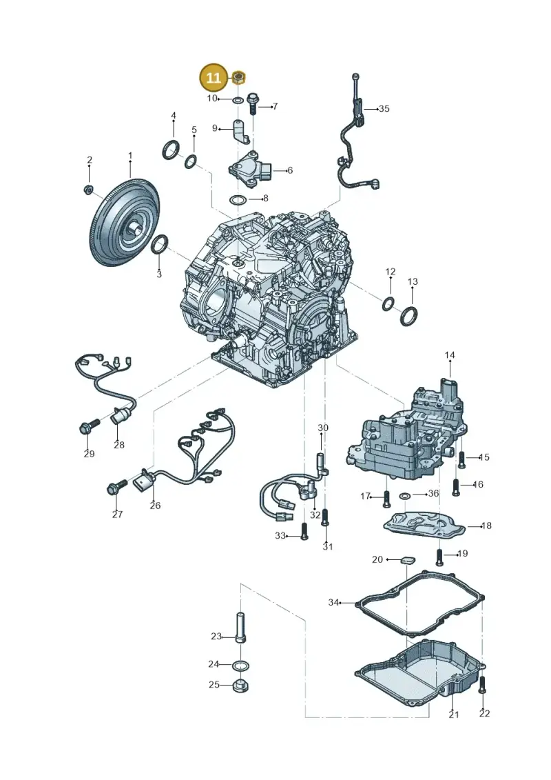 WHT001425 — Volkswagen Beetle (2016-2019) diagram 496300251, position 11