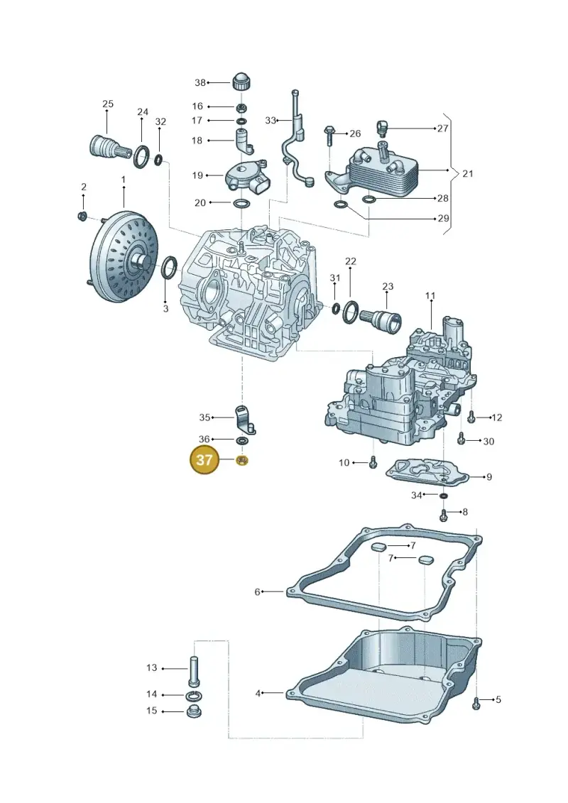 WHT001425 — Volkswagen Golf 1.6 (2015-2019) diagram 602321200, position 37