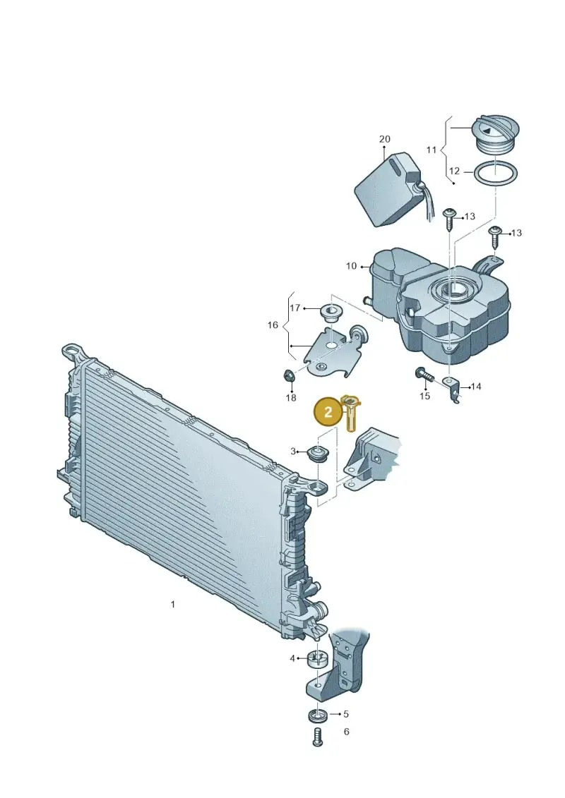 WHT001506A — Audi A8 (2013-2018) diagram 696121700, position 2