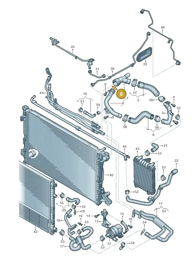 WHT001688D — Audi A6 (2018-2025) diagram 430121216, position 8