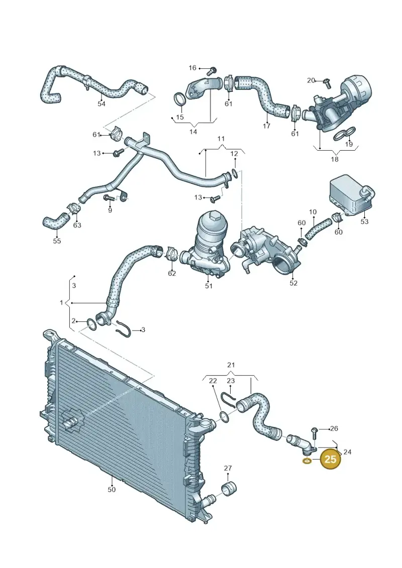WHT001688D — Audi A5 Sportback (2016-2025) diagram 849121450, position 25