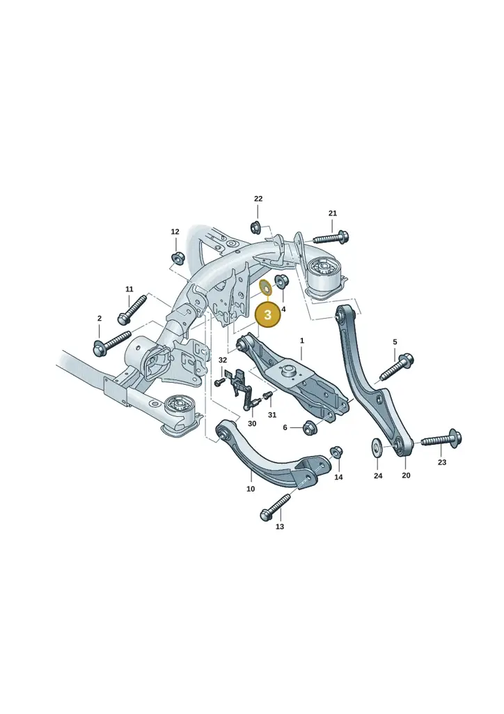 WHT001796B — Volkswagen ID.7 Limousine Pro (2023-) diagram 10a505050, position 3