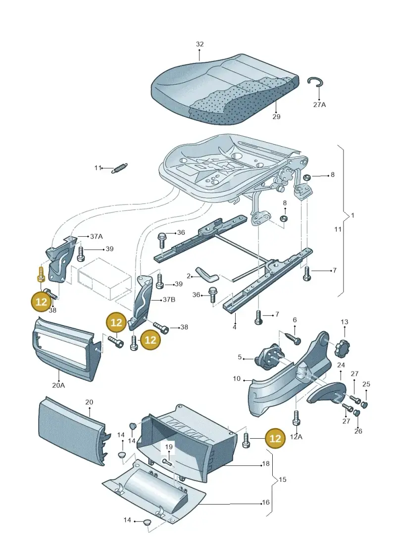WHT001867 — Skoda FABIA/COMBI            05> (2004-) diagram 225881000, position 12