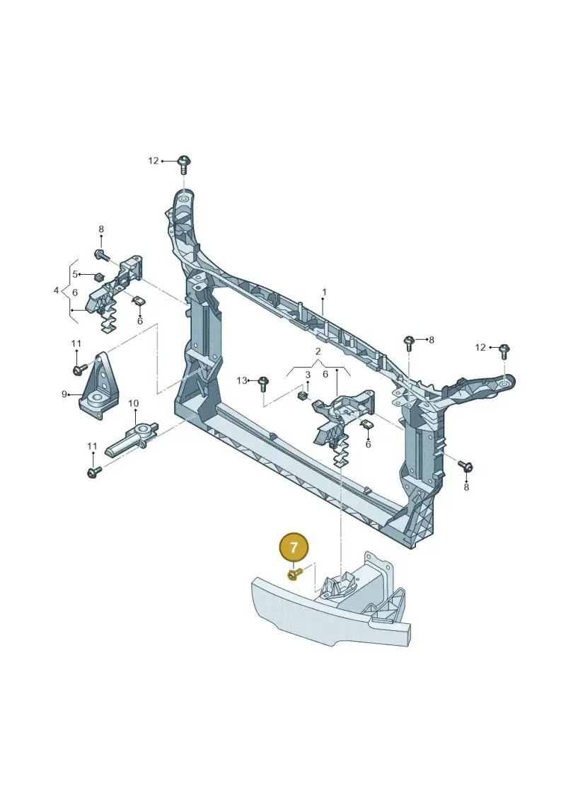 WHT001940A — Audi A6 (2018-2025) diagram 435805000, position 7