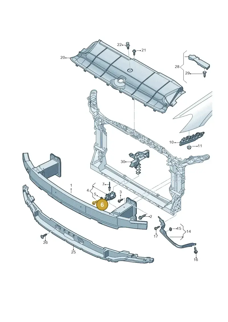 WHT001940A — Audi A6 (2018-2025) diagram 435807000, position 6