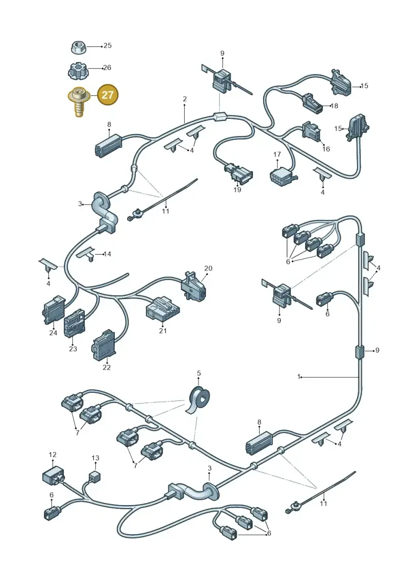 WHT001940A — Audi TTS Coupe 2.0 (2010-2014) diagram 609972940, position 27