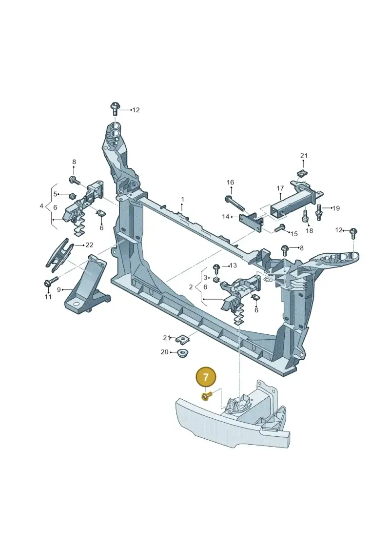 WHT001940A — Audi RS6 Avant (2019-2025) diagram 537805000, position 7