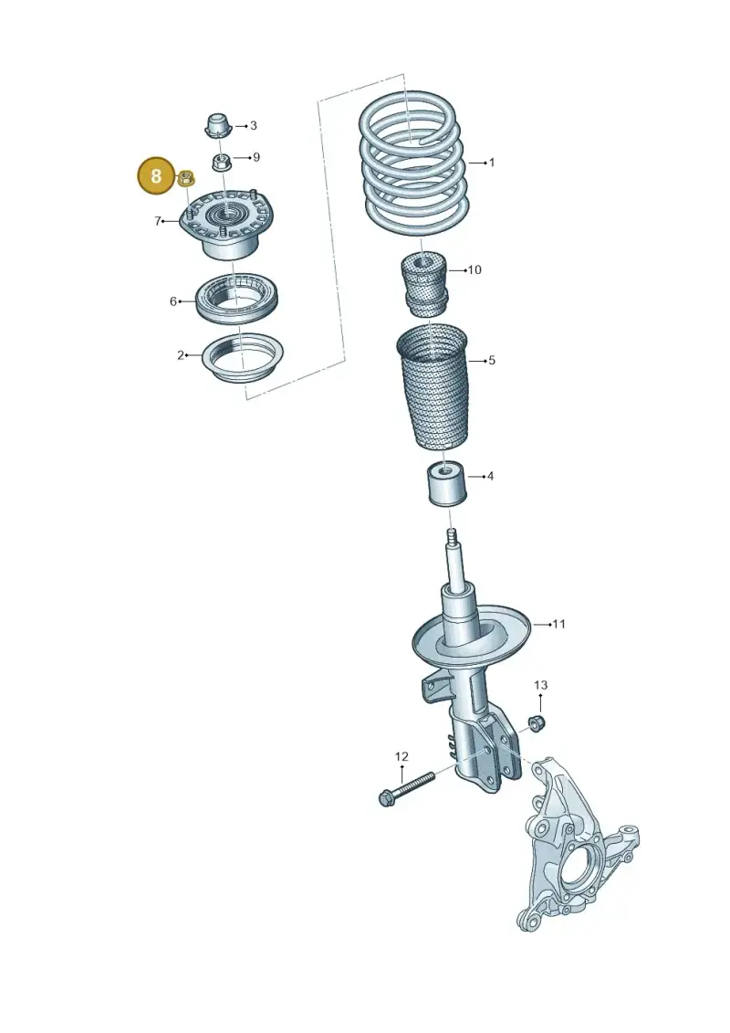 WHT002005 — Volkswagen E-Crafter 35 (2018-2024) diagram 806411000, position 8