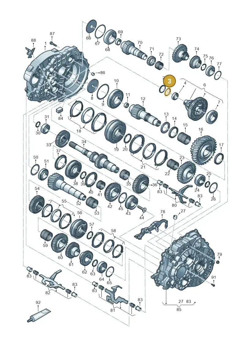 WHT002006K — Volkswagen Transport. multivan (2019-2024) diagram 806800300, position 3