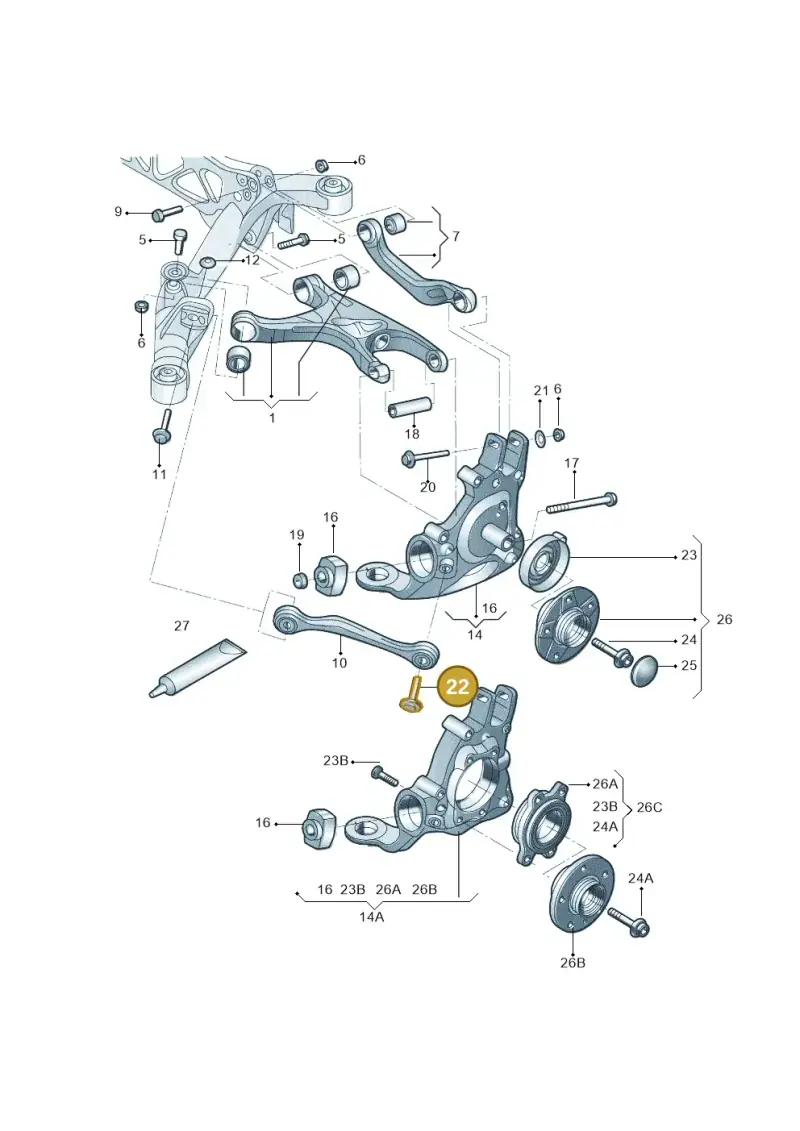WHT002059 — Volkswagen Phideon (2016-2023) diagram 251505200, position 22