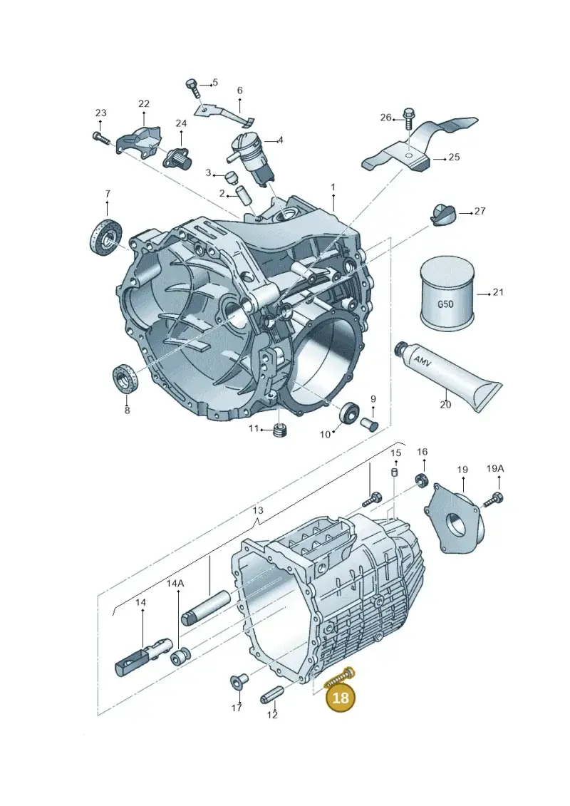 WHT002079 — Audi A4/S4 Cabrio./qu. 07> (2006-) diagram 218301300, position 18