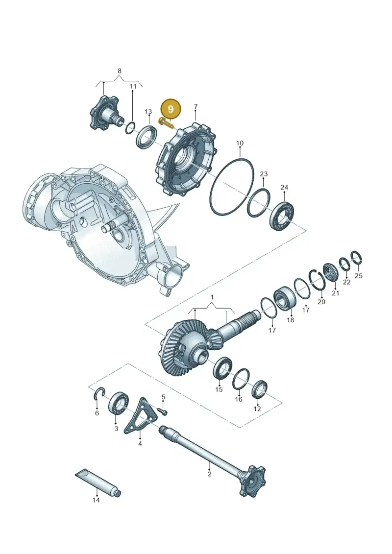 WHT002079A — Audi A6 (2018-2025) diagram 798409055, position 9