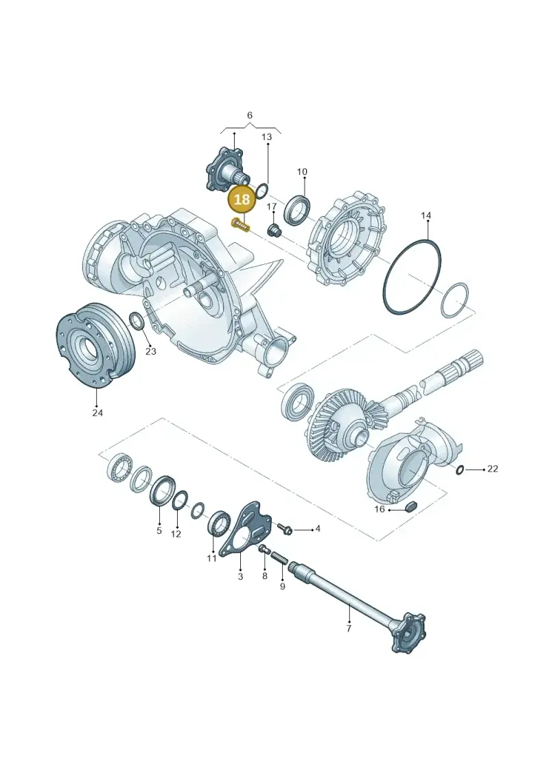 WHT002079A — Audi A6 1.8 (2015-2019) diagram 887409020, position 18