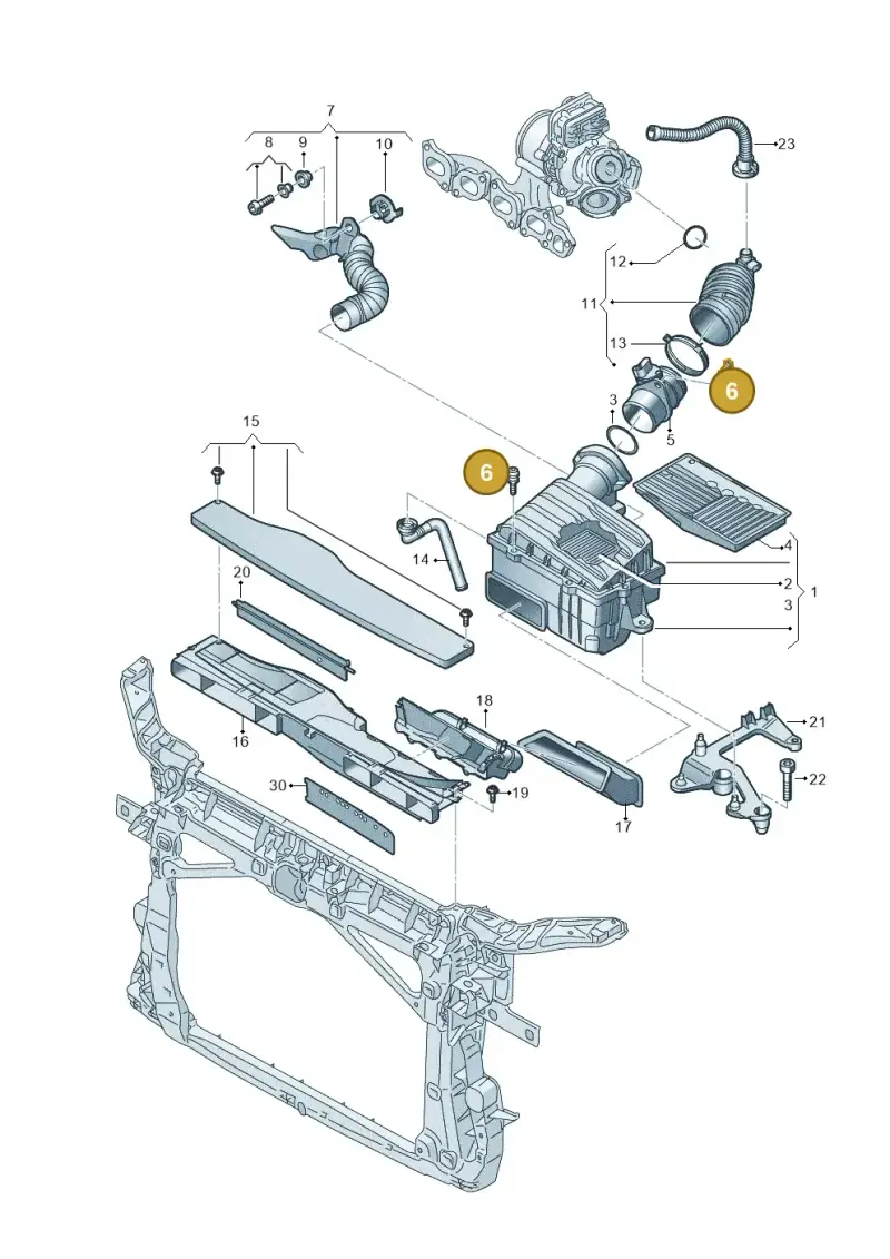 WHT002087 — Volkswagen Passat estate (2023-) diagram 793129060, position 6
