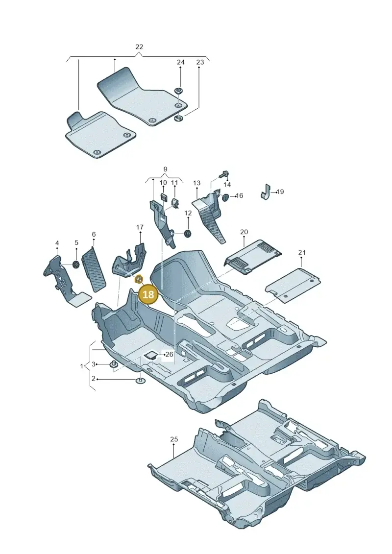 WHT002098 — Audi TT RS (2016-2023) diagram 850863000, position 18
