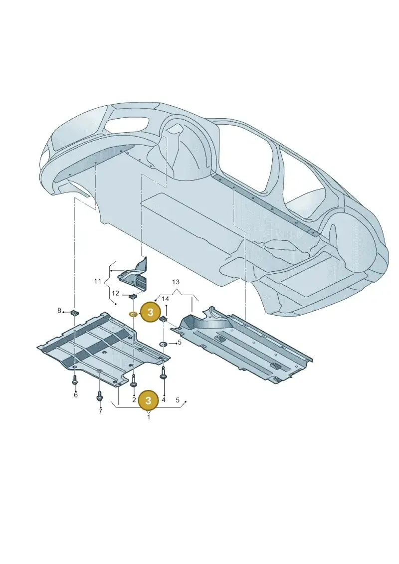 WHT002227 — Audi Q3 1.4 (2016-) diagram 728863250, position 3+5