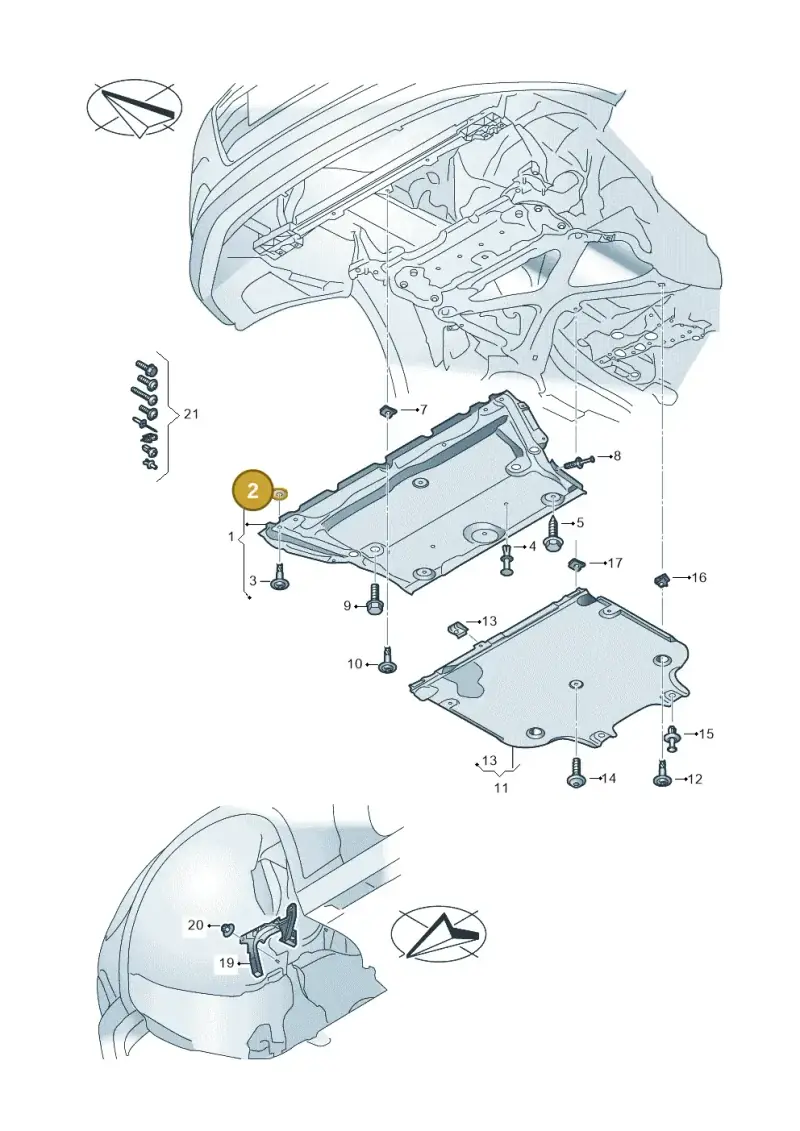 WHT002227 — Audi A5 Cabriolet (2016-2025) diagram 848825050, position 2