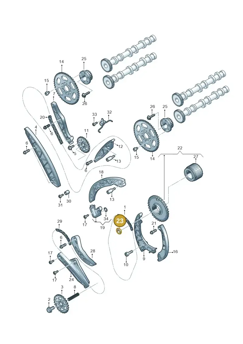 WHT002244 — Volkswagen Amarok twin cab (2022-) diagram 788109560, position 23