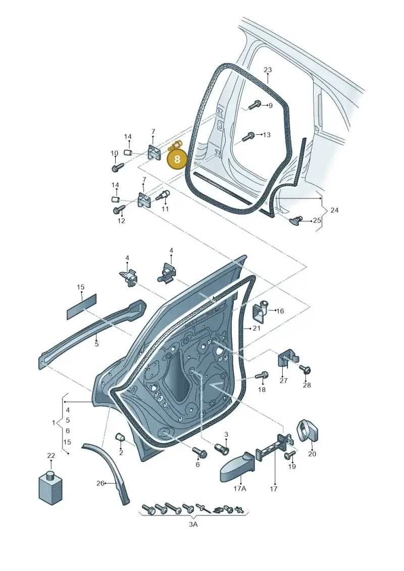 WHT002246 — Audi Q5 qu. 2.0 TDI (2012-2017) diagram 751833100, position 8
