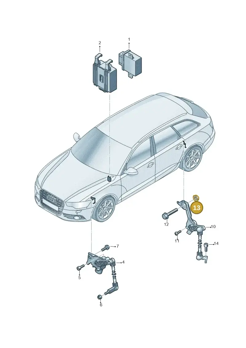 WHT002557 — Audi RS6 Avant (2013-2018) diagram 758941250, position 13
