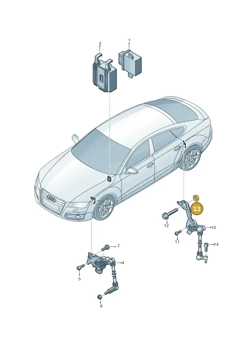 WHT002557 — Audi RS7 Sportback (2013-2018) diagram 765941250, position 13