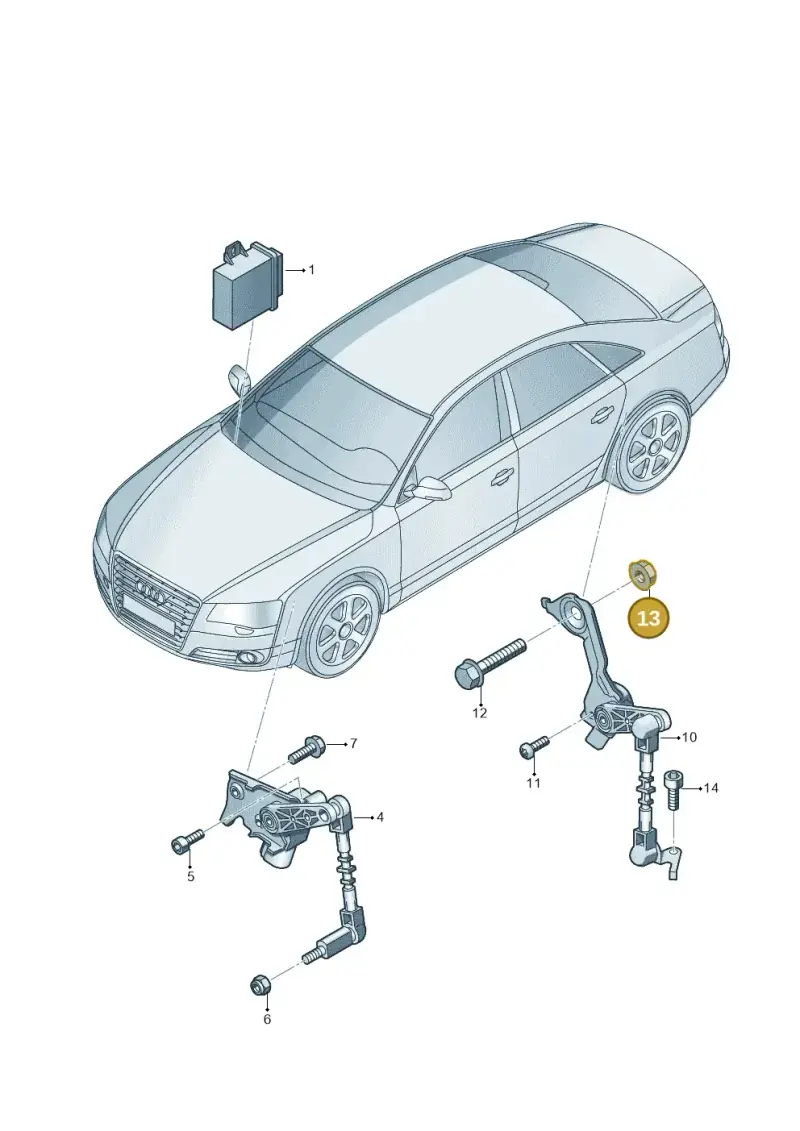 WHT002557 — Audi A8 (2013-2018) diagram 771941250, position 13