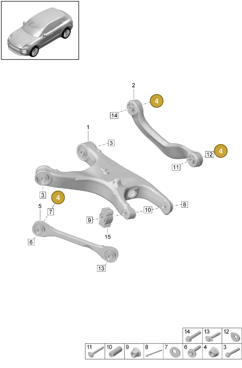 WHT002557 — Porsche Macan (2018-2022) diagram p52501010, position 4