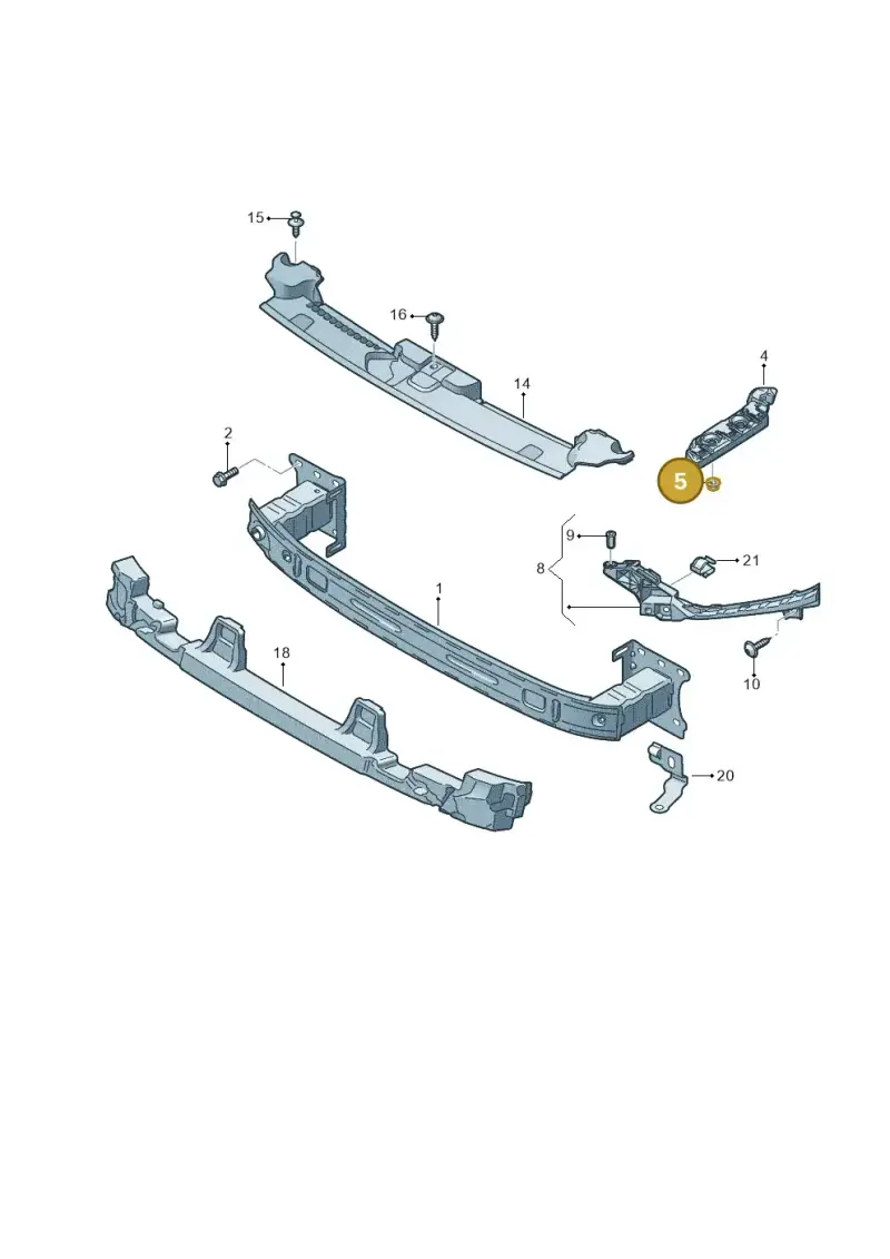 WHT002615 — Audi A1 Sportback (2018-2025) diagram 592807000, position 5
