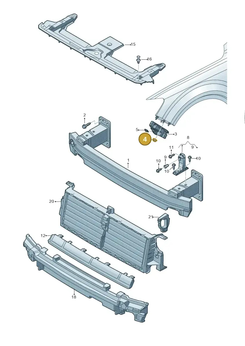 WHT002615 — Audi Q7 (2015-2025) diagram 859807000, position 4