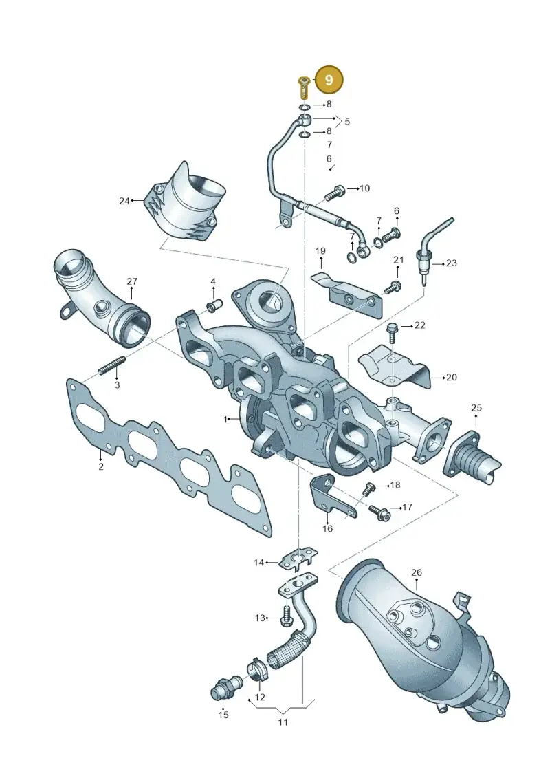 WHT002643 — Volkswagen MAN TGE 55 (2016-2021) diagram 861145630, position 9
