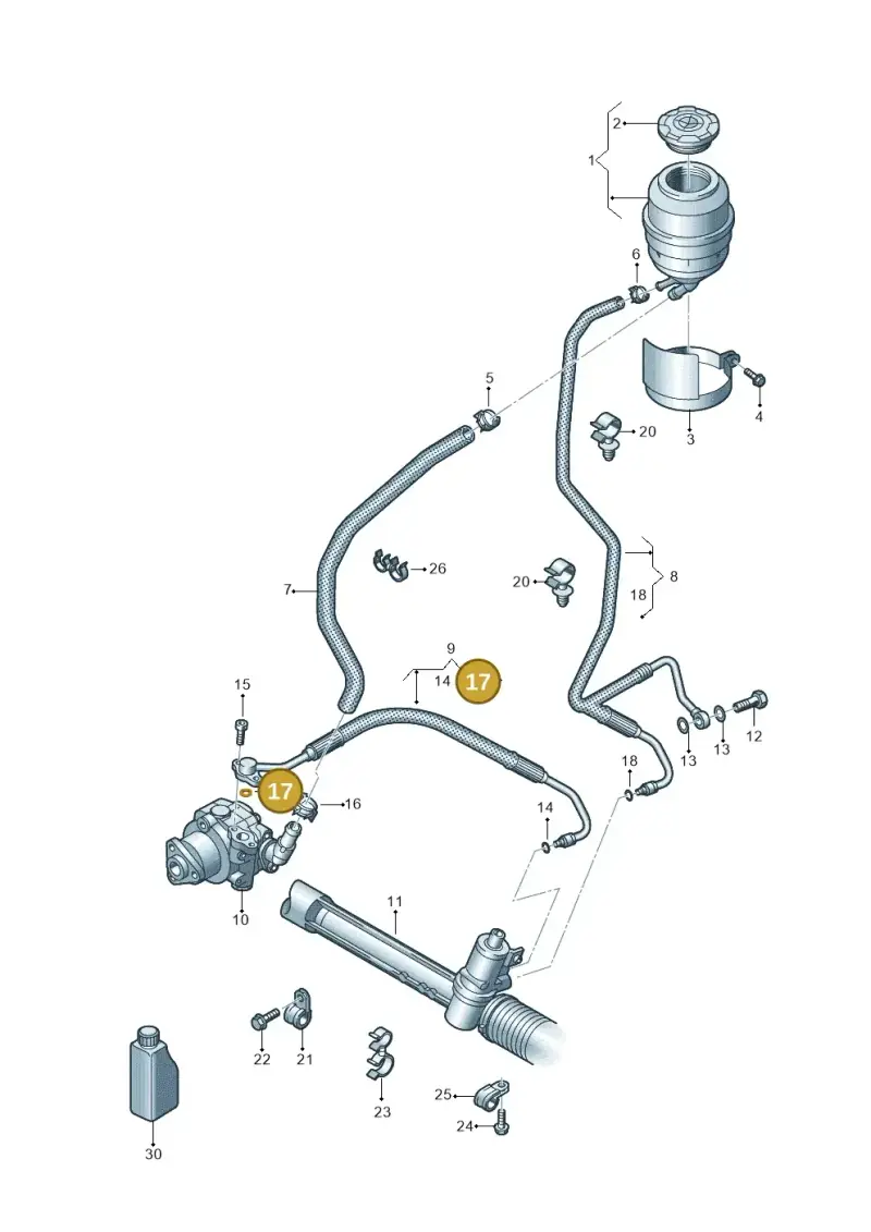 WHT002666 — Volkswagen Amarok twin cab (2022-) diagram 683422500, position 17
