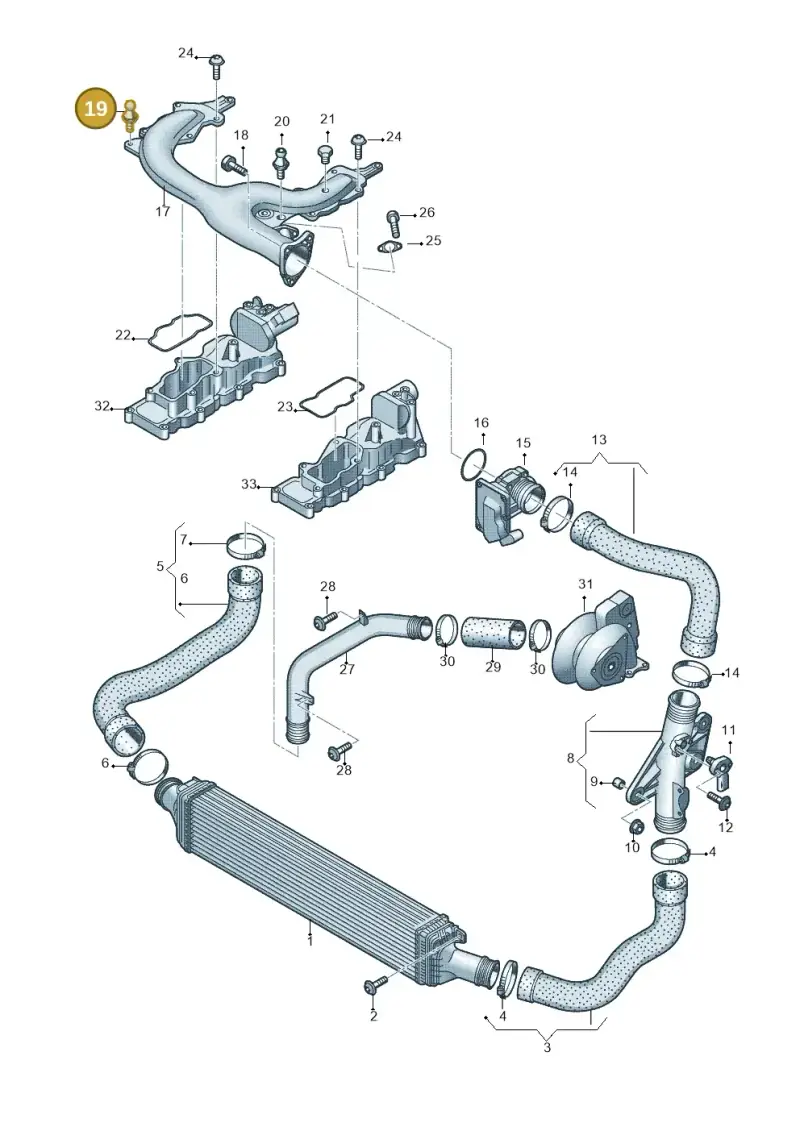WHT002783 — Audi A4 Av. Allroad (2008-2016) diagram 620145950, position 19