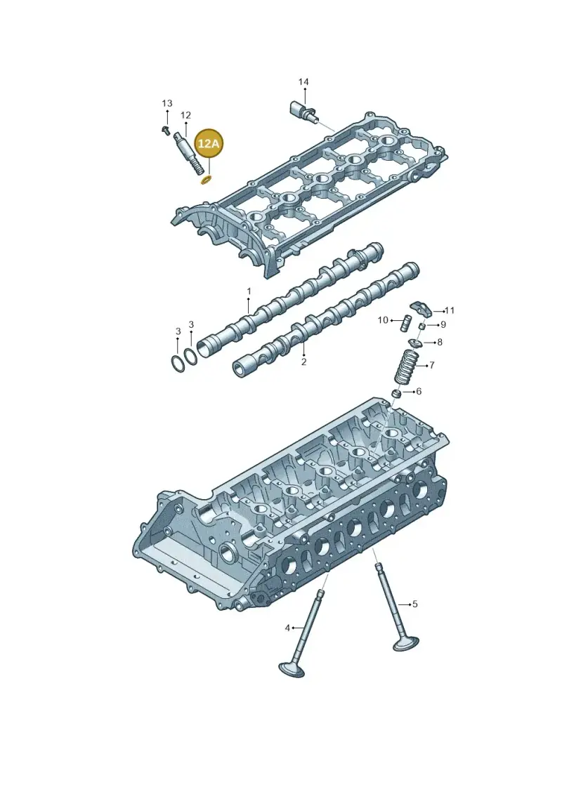 WHT002789 — Volkswagen Beetle (2016-2019) diagram 474109350, position 12A
