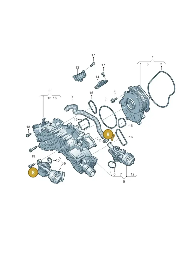 WHT003121 — Volkswagen Touareg (2017-2023) diagram 439121200, position 8
