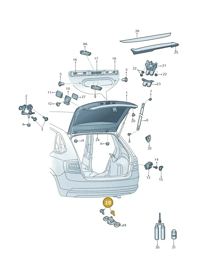 WHT003266 — Skoda Rapid (2012-2022) diagram 740827000, position 19