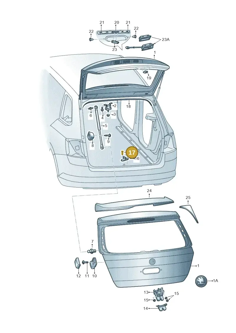 WHT003266 — Skoda Fabia (2014-2022) diagram 797827010, position 17