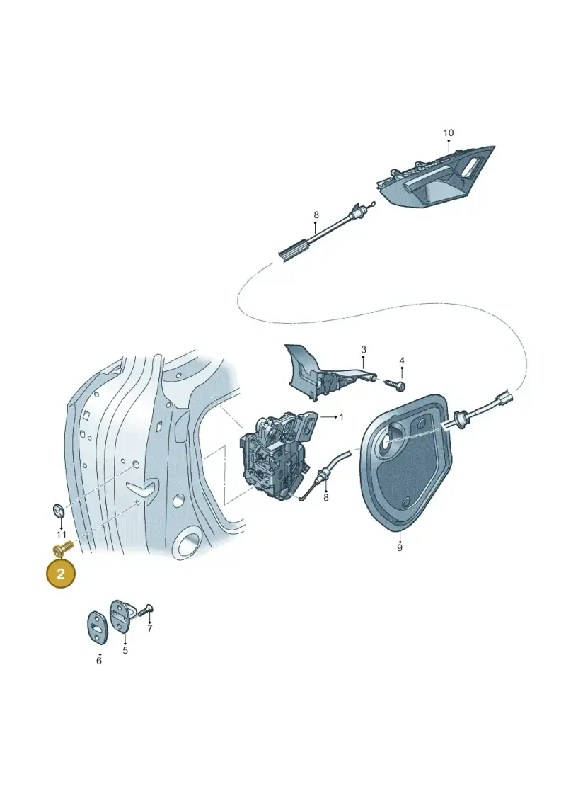 WHT003348A — Audi A3 Sportback (2019-2025) diagram 596837030, position 2