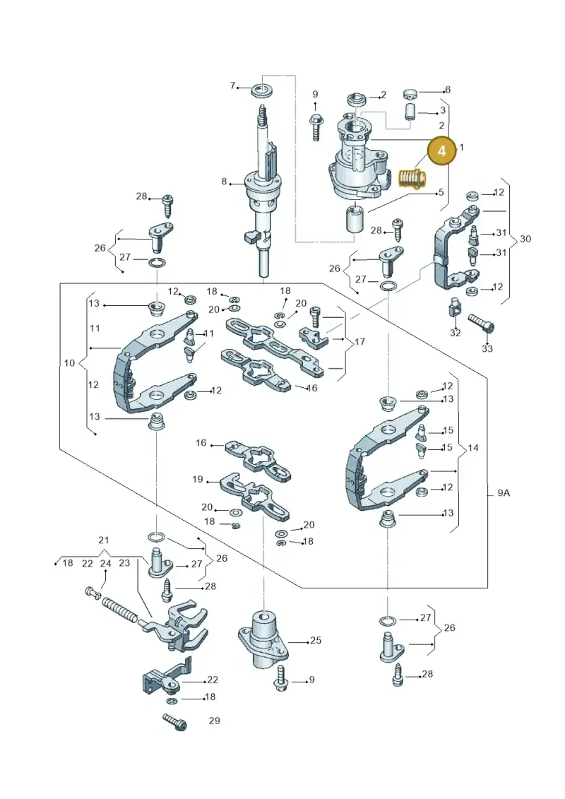 WHT003360 — Volkswagen New Beetle (1998-2001) diagram 121311900, position 4
