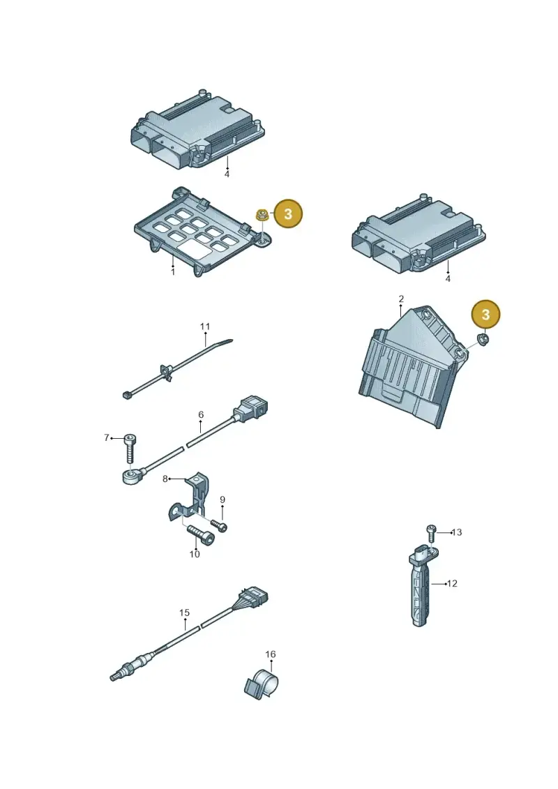 WHT003385 — Audi A8L qu. 3.0 TDI (2009-2014) diagram 696906000, position 3