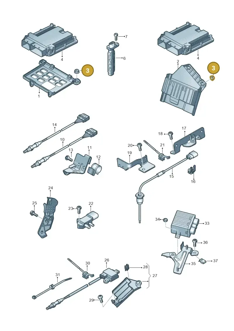 WHT003385 — Audi A8 (2013-2018) diagram 771906050, position 3