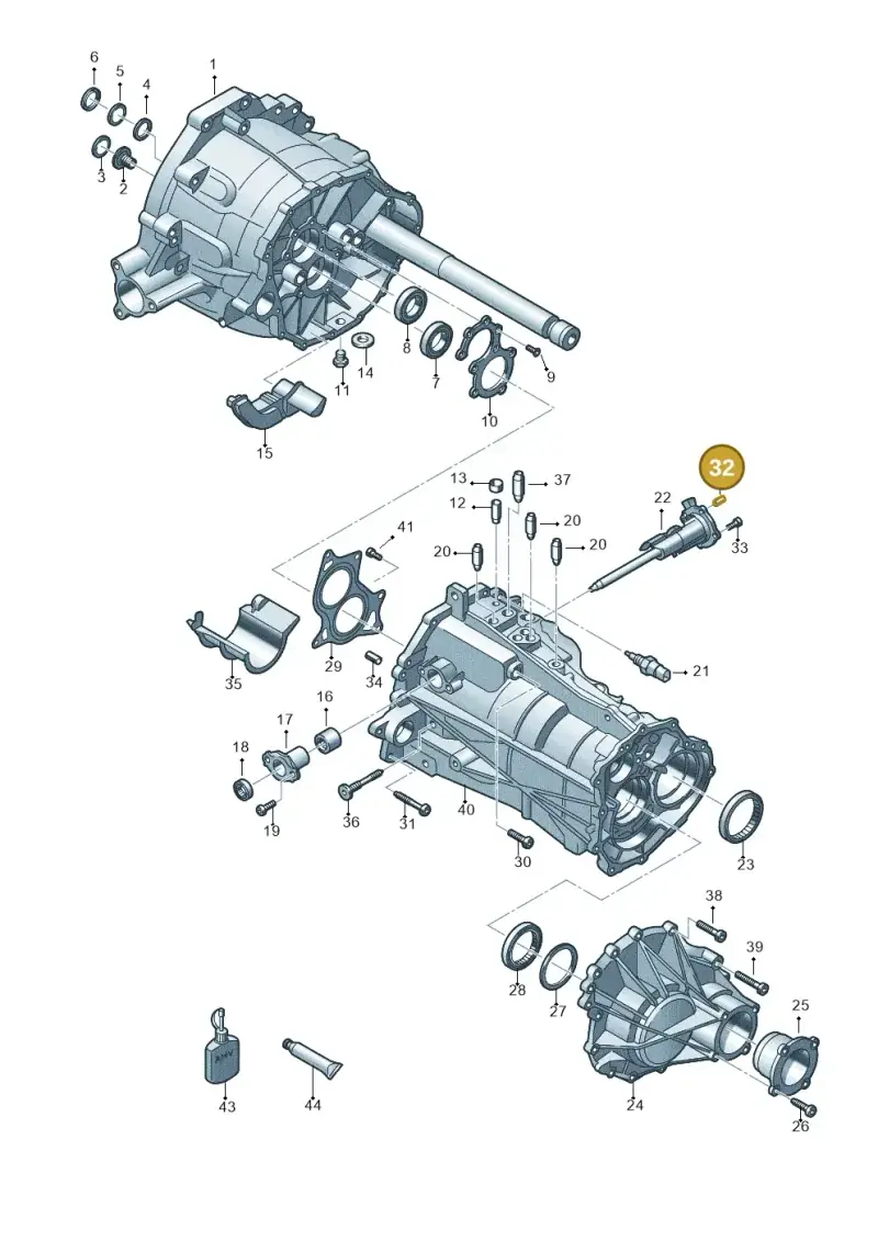 WHT003481 — Audi A5 Cabrio 2.0 (2008-2012) diagram 636301450, position 32