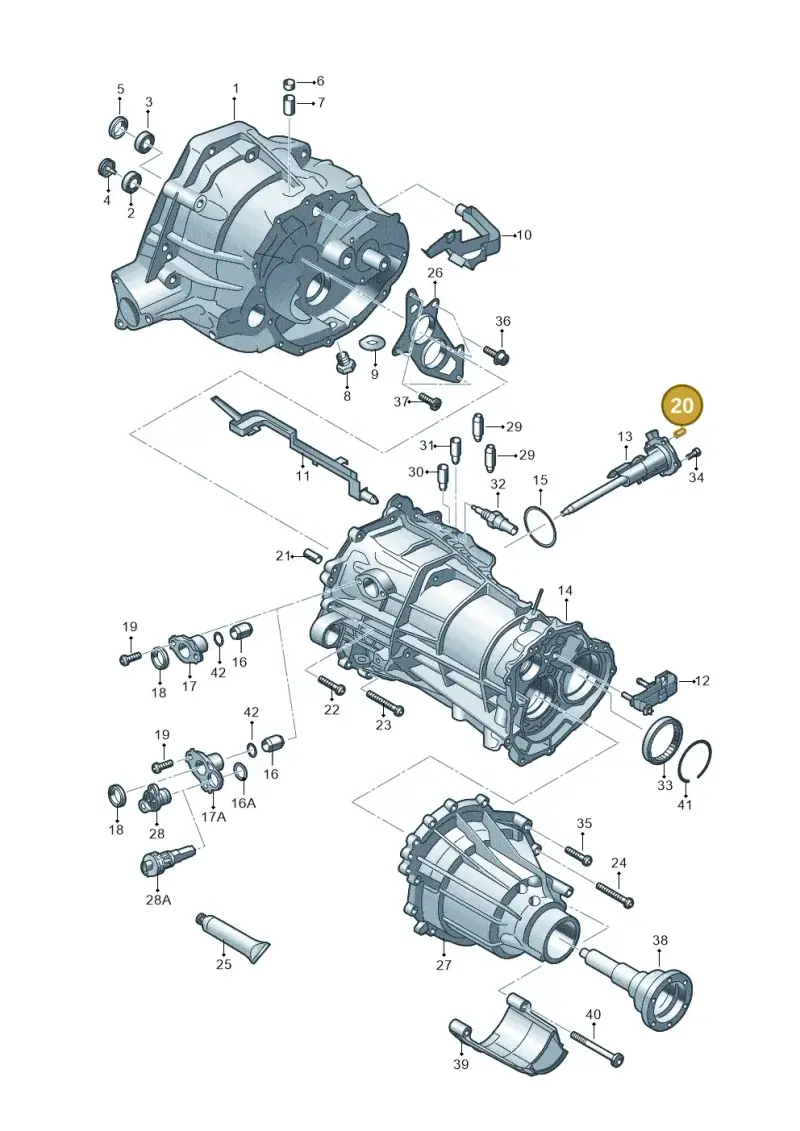 WHT003481 — Audi A4 Av. Allroad (2008-2016) diagram 647301760, position 20