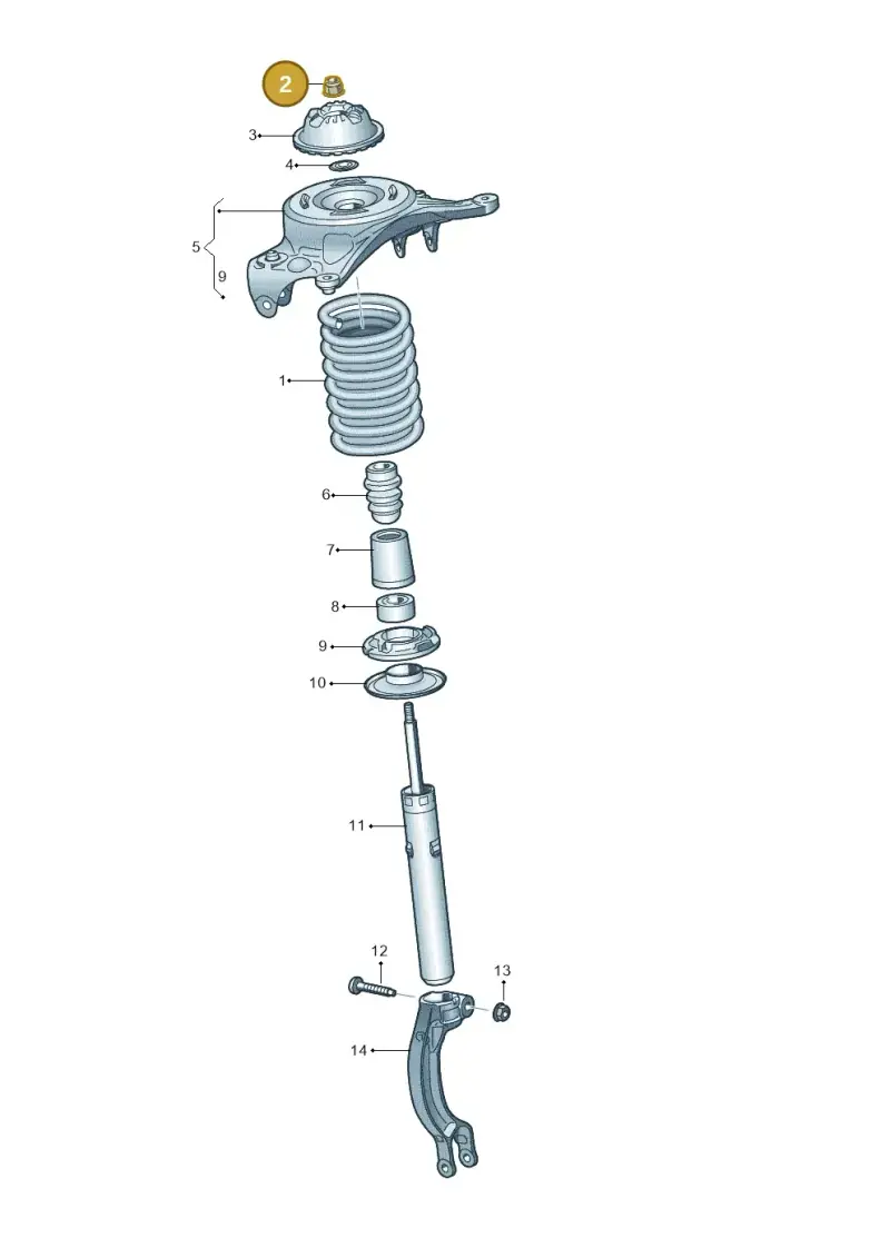 WHT003684 — Audi Q5 (2009-2018) diagram 620411000, position 2