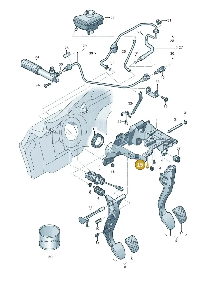 WHT003698 — Audi Q5 qu. 2.0 TDI (2012-2017) diagram 670721250, position 15