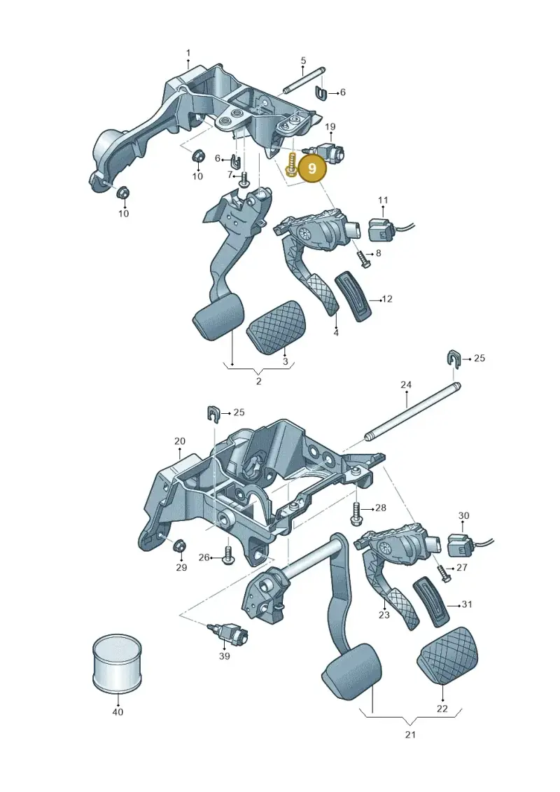 WHT003698 — Audi A8 (2013-2018) diagram 771723250, position 9