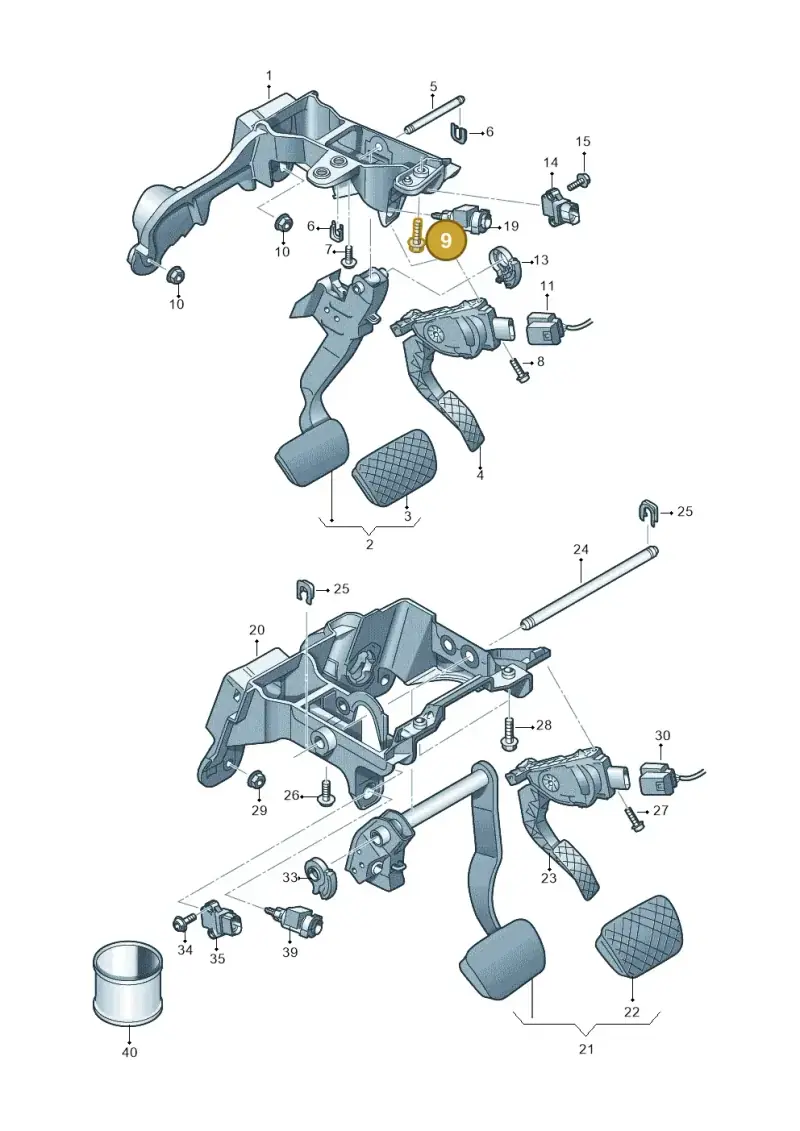 WHT003698 — Audi A8 (2013-2018) diagram 771723350, position 9