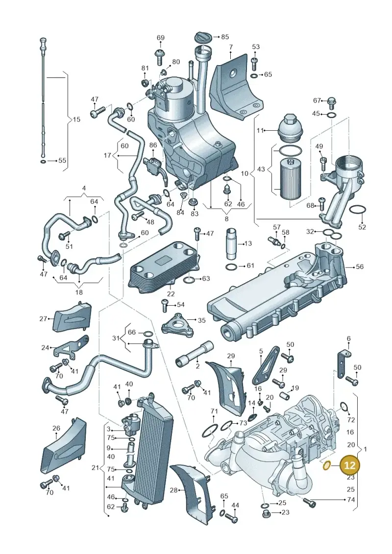 WHT003731 — Audi R8 qu. 5.2 (2012-2015) diagram 618115100, position 12+72