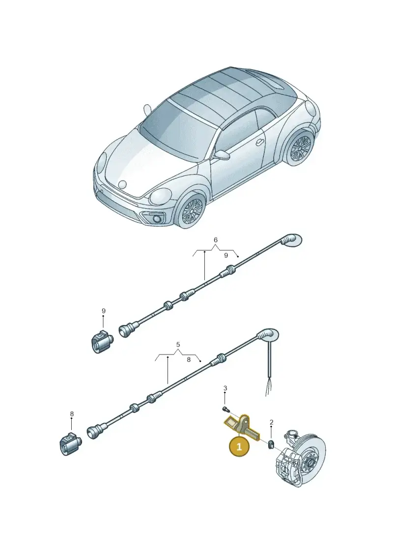 WHT003858 — Volkswagen New beetle cabriolet (2016-2019) diagram 802927010, position 1