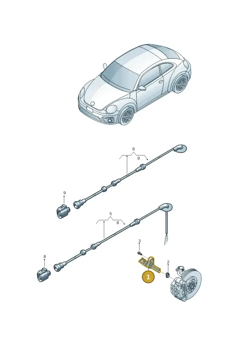 WHT003858 — Volkswagen Beetle (2016-2019) diagram 801927010, position 1