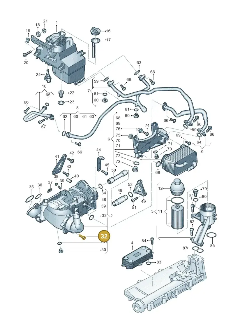 WHT003868A — Audi R8 Spyder (2015-2024) diagram 872115100, position 32